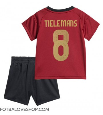 Belgie Youri Tielemans #8 Dětské Domácí Dres ME 2024 Krátký Rukáv (+ trenýrky)